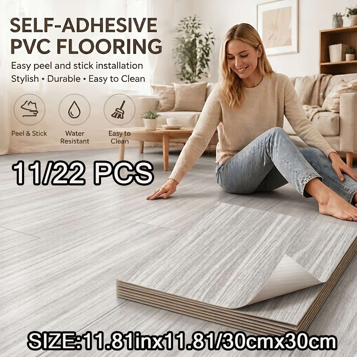Self Adhesive Floor Stickers Gybdm06 30.5Cm*30.5Cm 22Pieces