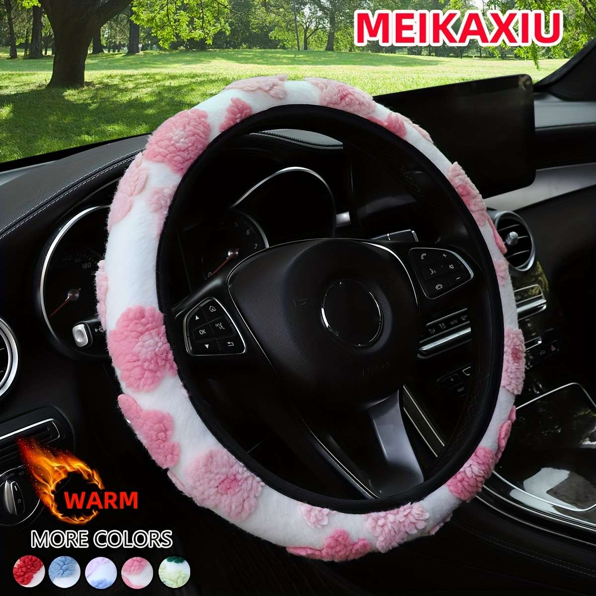 Car Steering Wheel Cover Blue