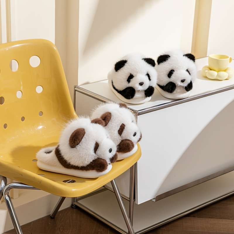 Cotton Slippers Color Brown And White Sizeuk 2.5-3