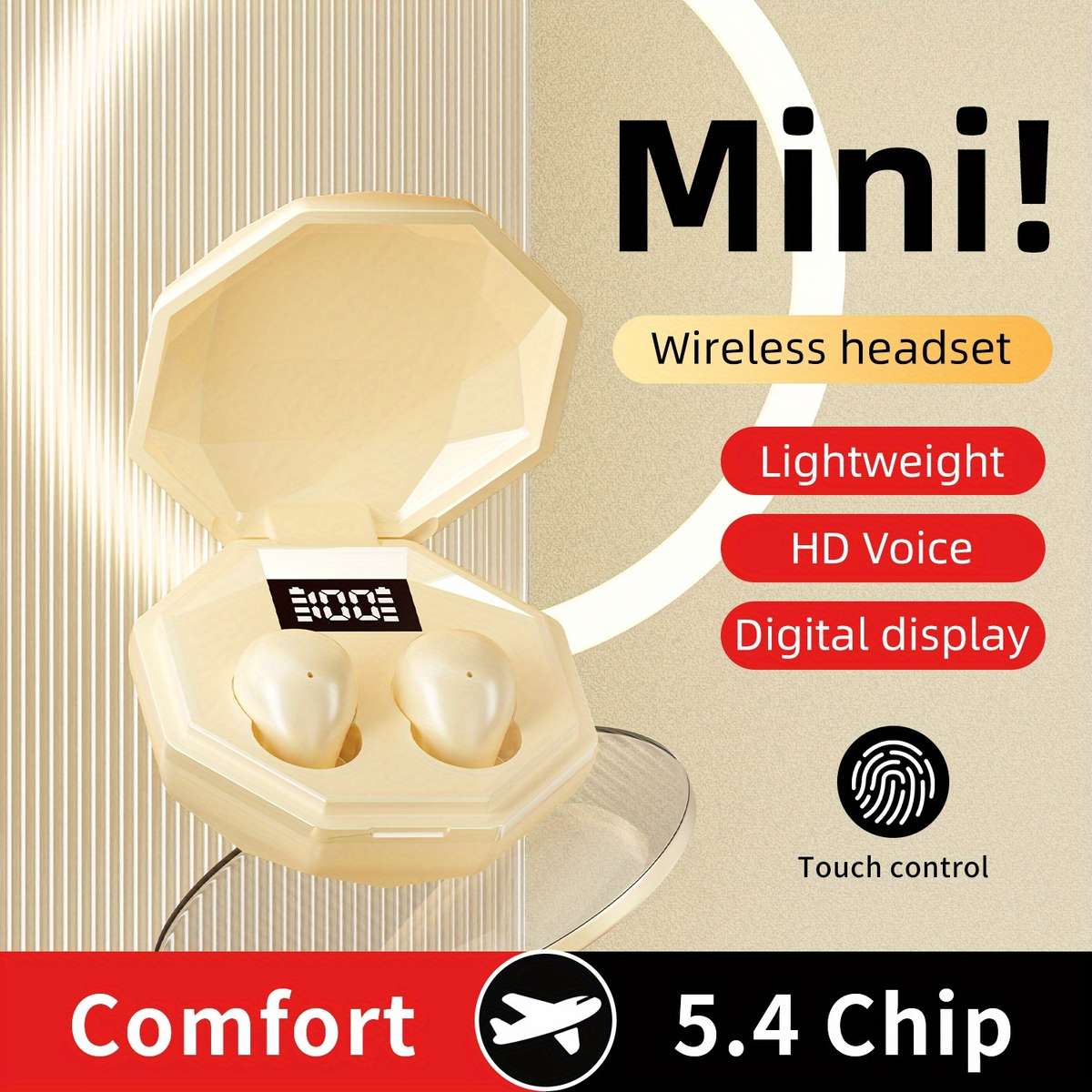 Wireless Headphones   Black