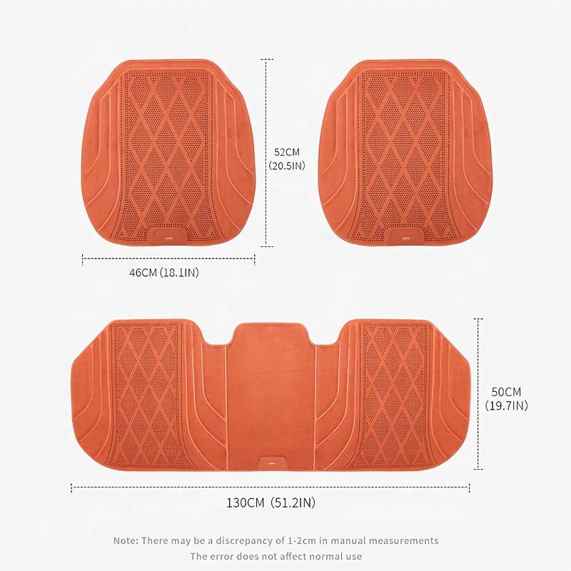 Car Seat Cushion Orange Items Front Row  2 Pieces