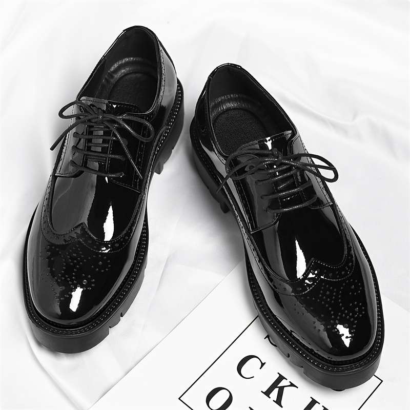 Mens Leather Shoes Color Black Sizeuk 8