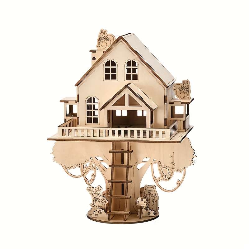 3D House Model Ornaments Style Squirrel House