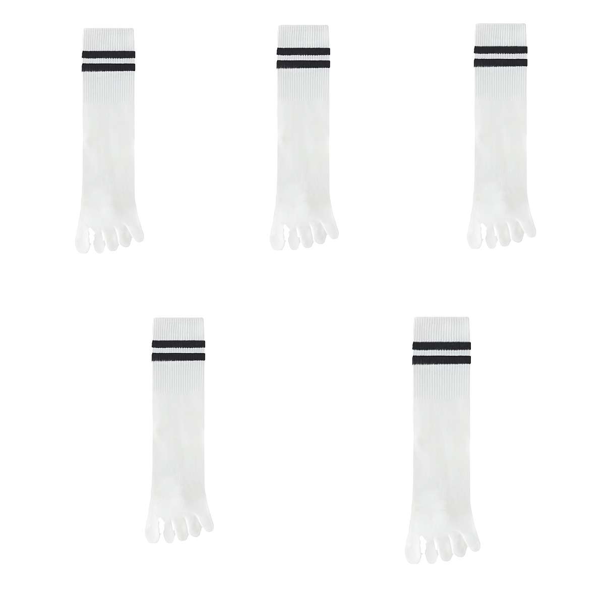 Women S Socks Color 5Pairs White Size Onesize