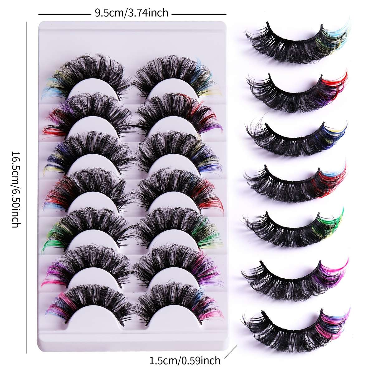 False Eyelashes Color Colormix 7