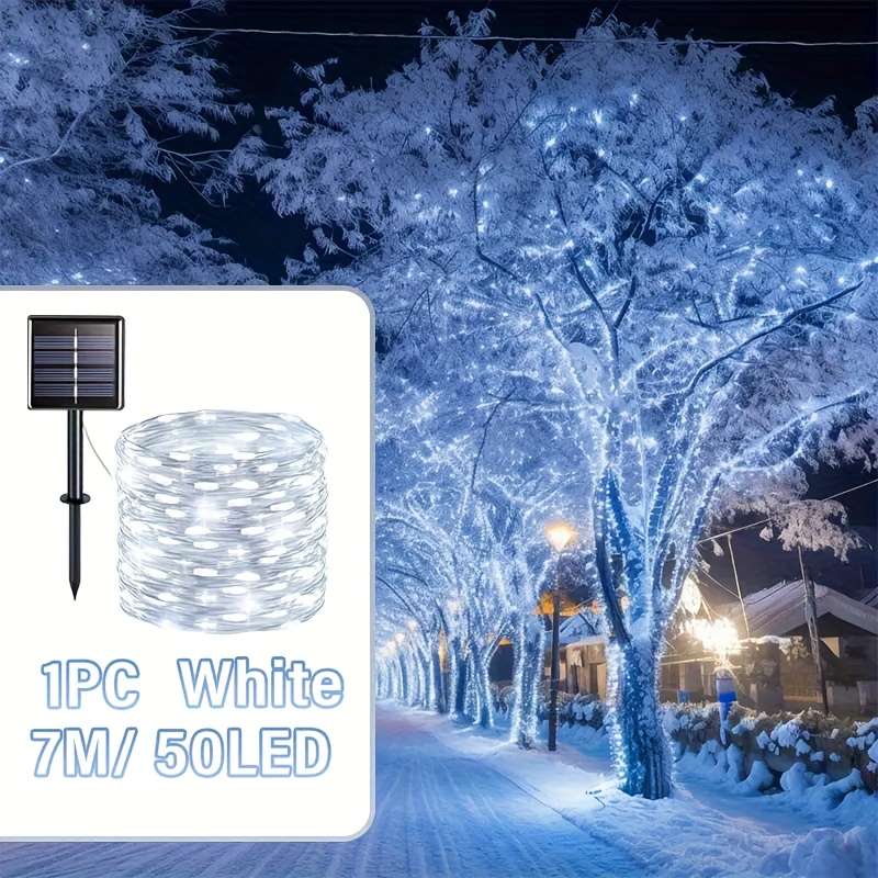 String Lights Color White Model7M 23Ft 50Led