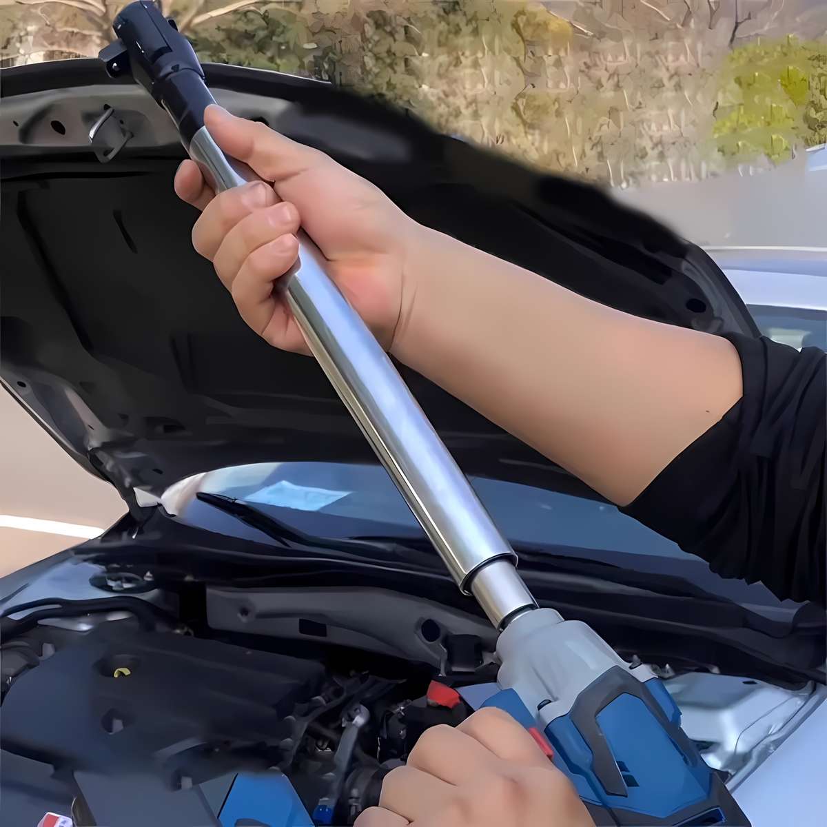 2-in-1 Manual Ratchet Extension Wrench