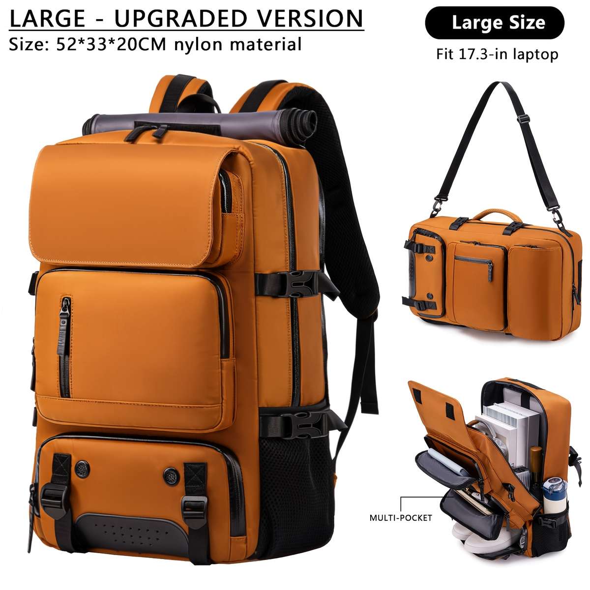 Men S Backpack Large Light Gray