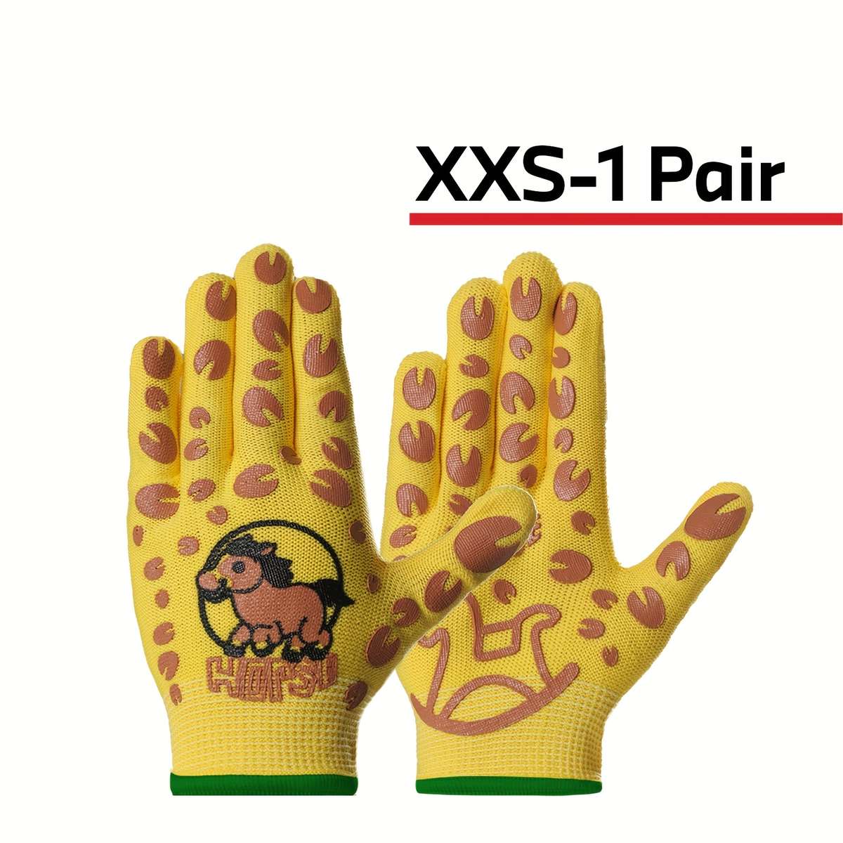 1 Pair Size XXS Green Multi Purpose Work Gloves