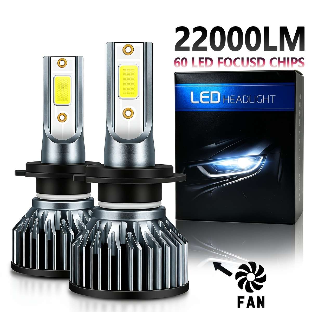 Car Lights Color 2Pcs H7