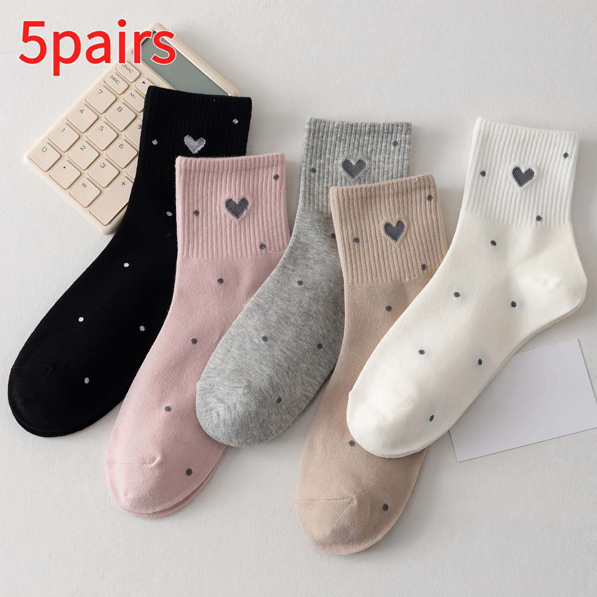 Women S Socks Color 5 Pairsmixed Colors Size Onesize
