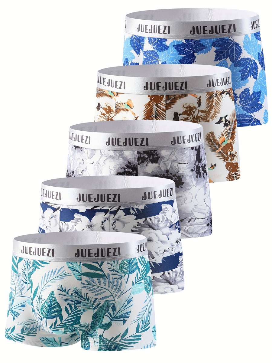 Mens Underwear Color 5 Pieces Mixed Sizem