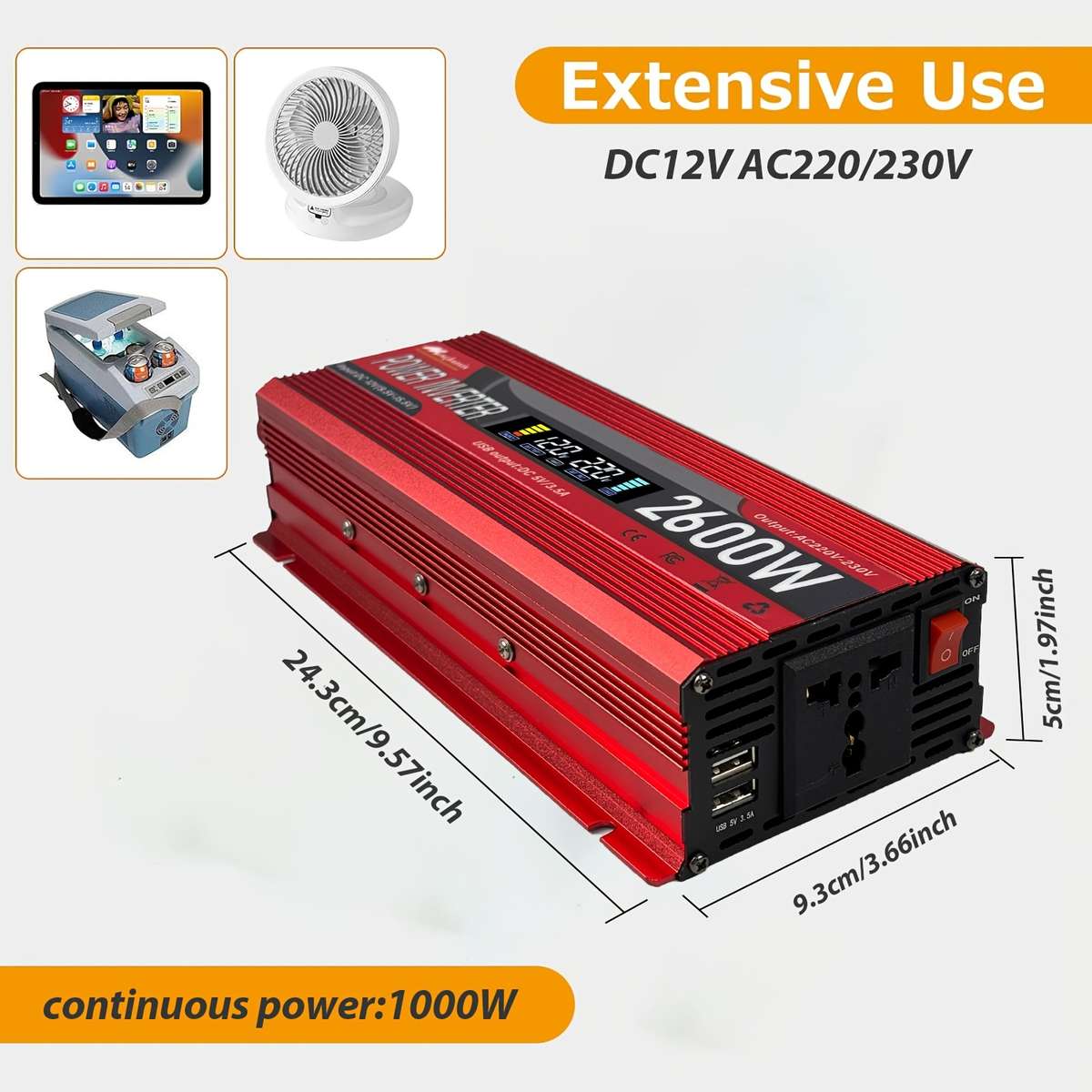Inverter Model 12V220V 600W