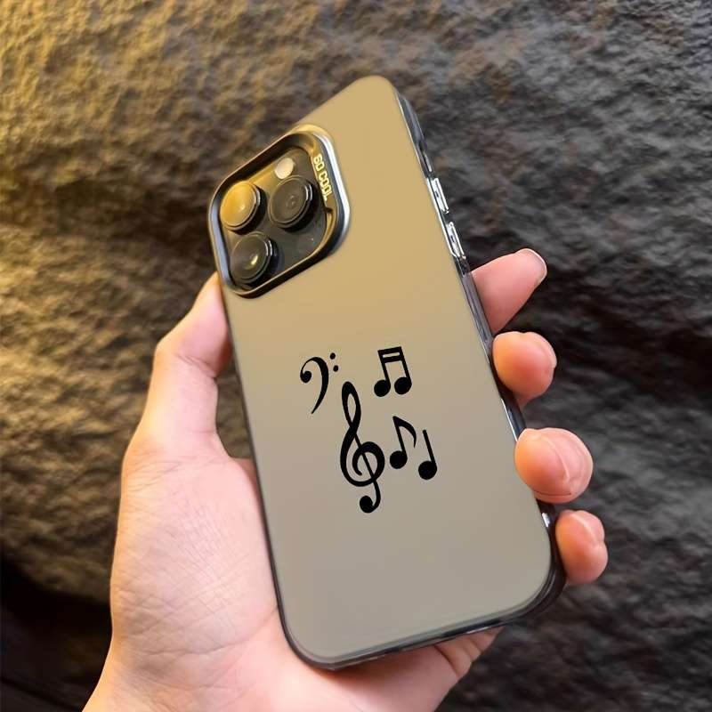 1Pc Mixed Color For iPhone 14 Cute Musical Note Phone Case
