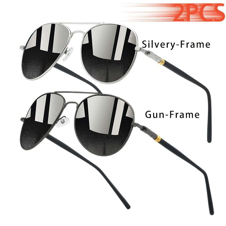 Cycling Glasses Color 2Pcs Black Gunframe