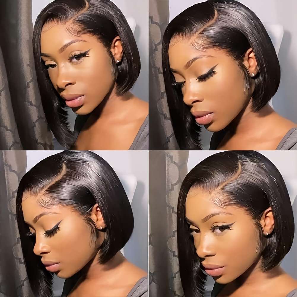 Black Womens Wigs Hair Length 20.32Cm