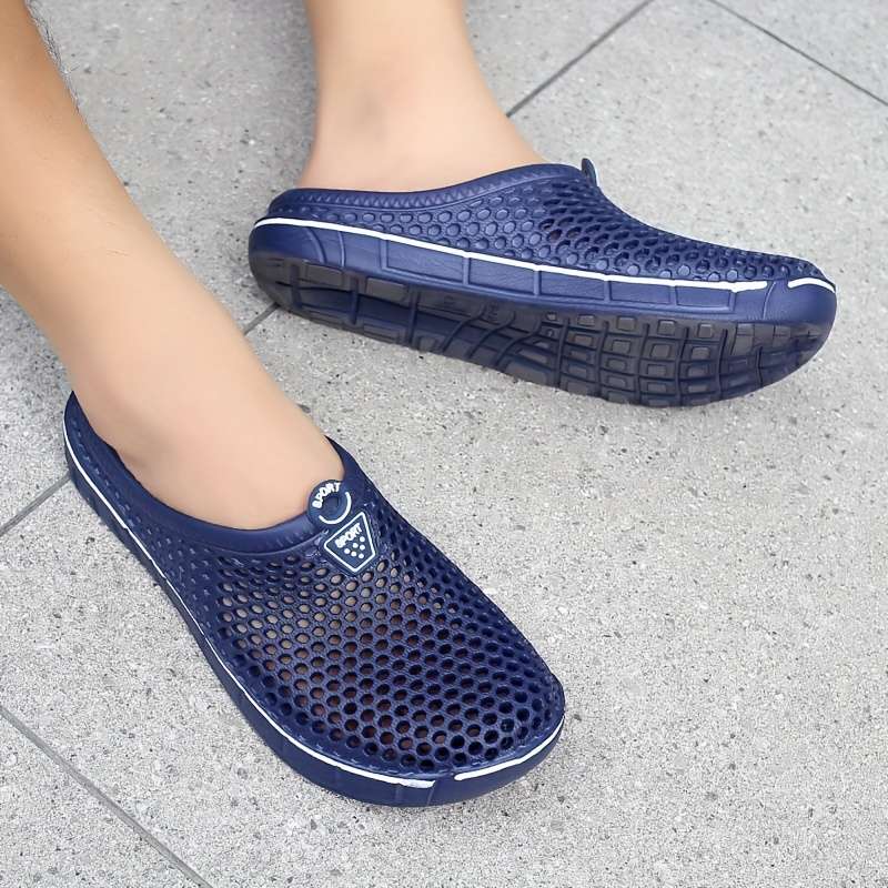 Men Slippers Summer Style Grey Size Uk 6