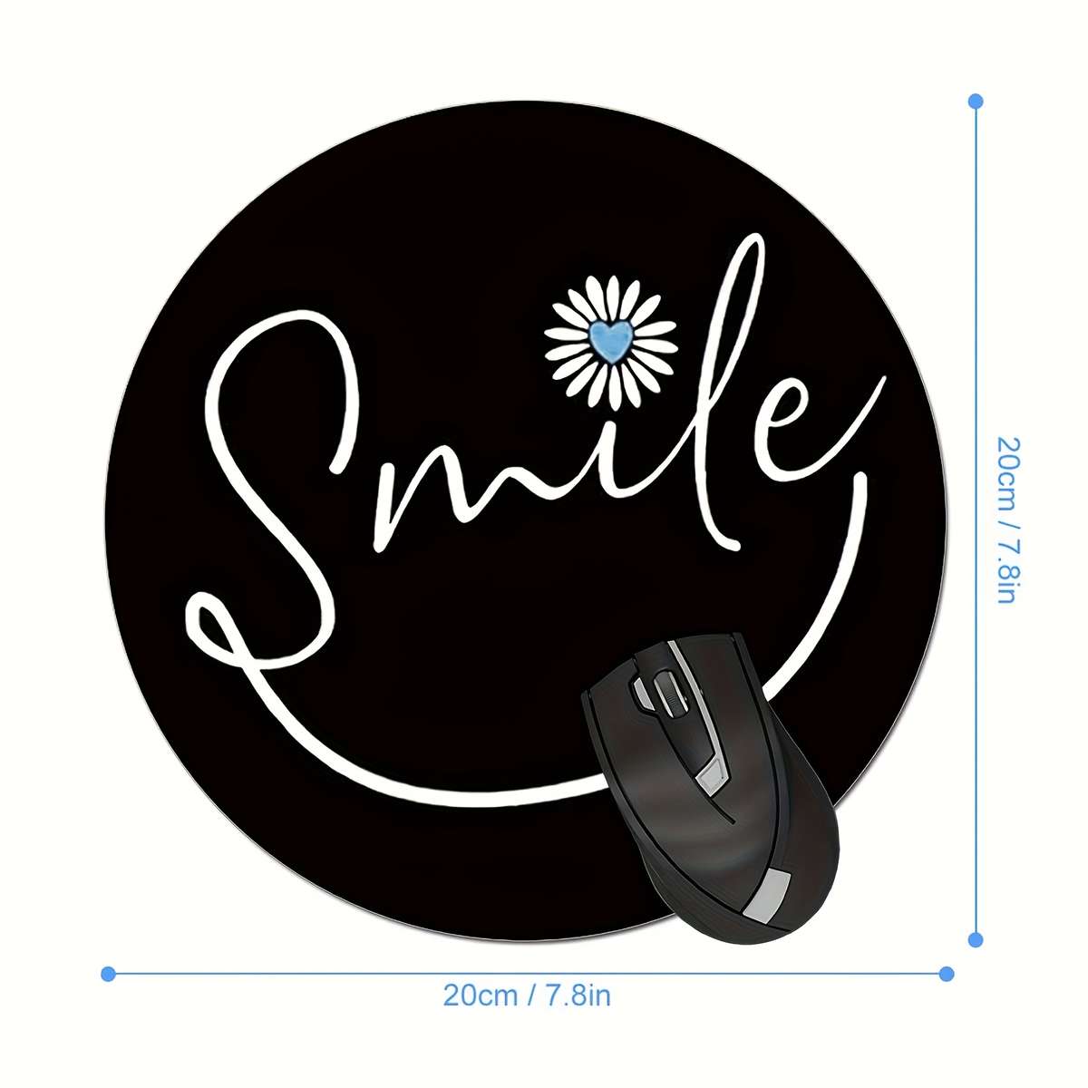 Premium Comfortable Smile Game Mouse Personalized Round For Gift Choice