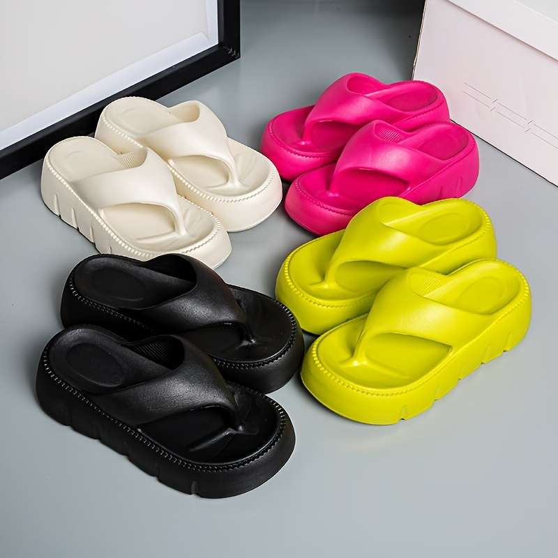 Ladies Summer Flip Flops White Uk 6.5-7