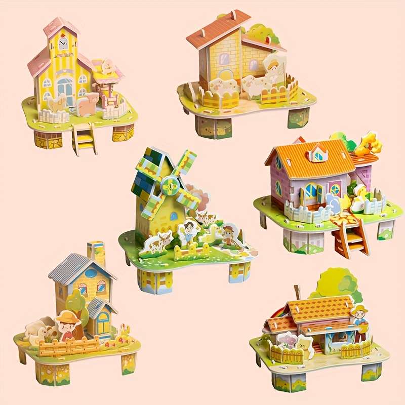 Building Toy Architectural Model Toy Set Model 6 Sets