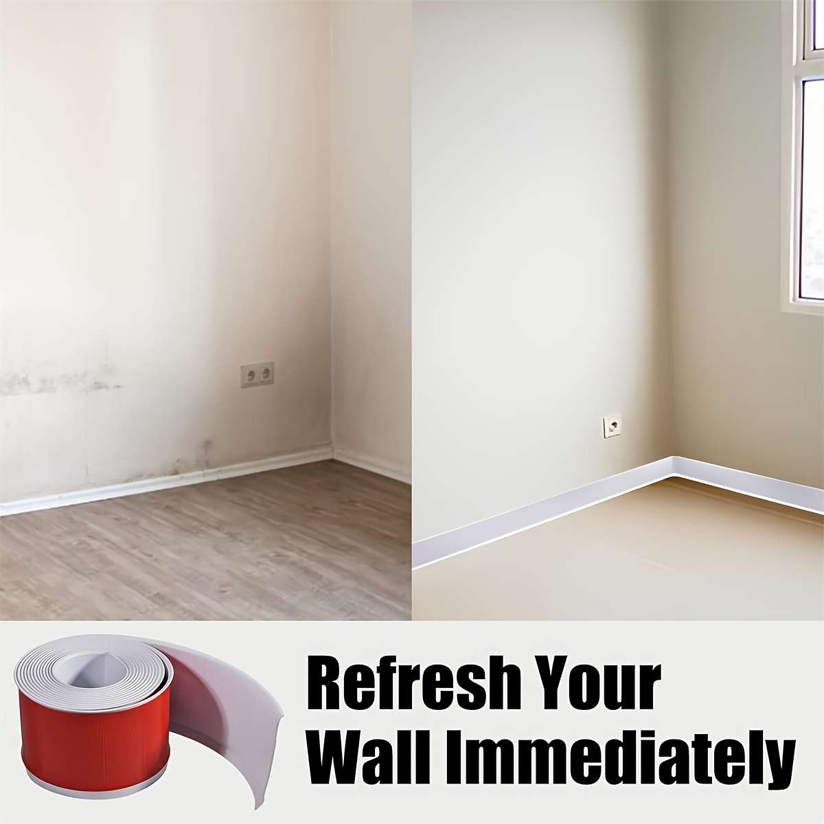 Skirting Board White Size 8Cmx2M