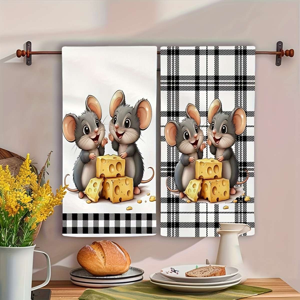 Rag Quantity Cute Mouse 2Pcs