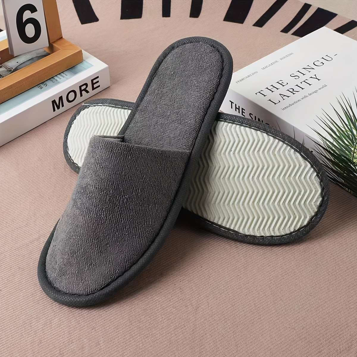 Cotton Slippers Color White Sizeuk 10.5