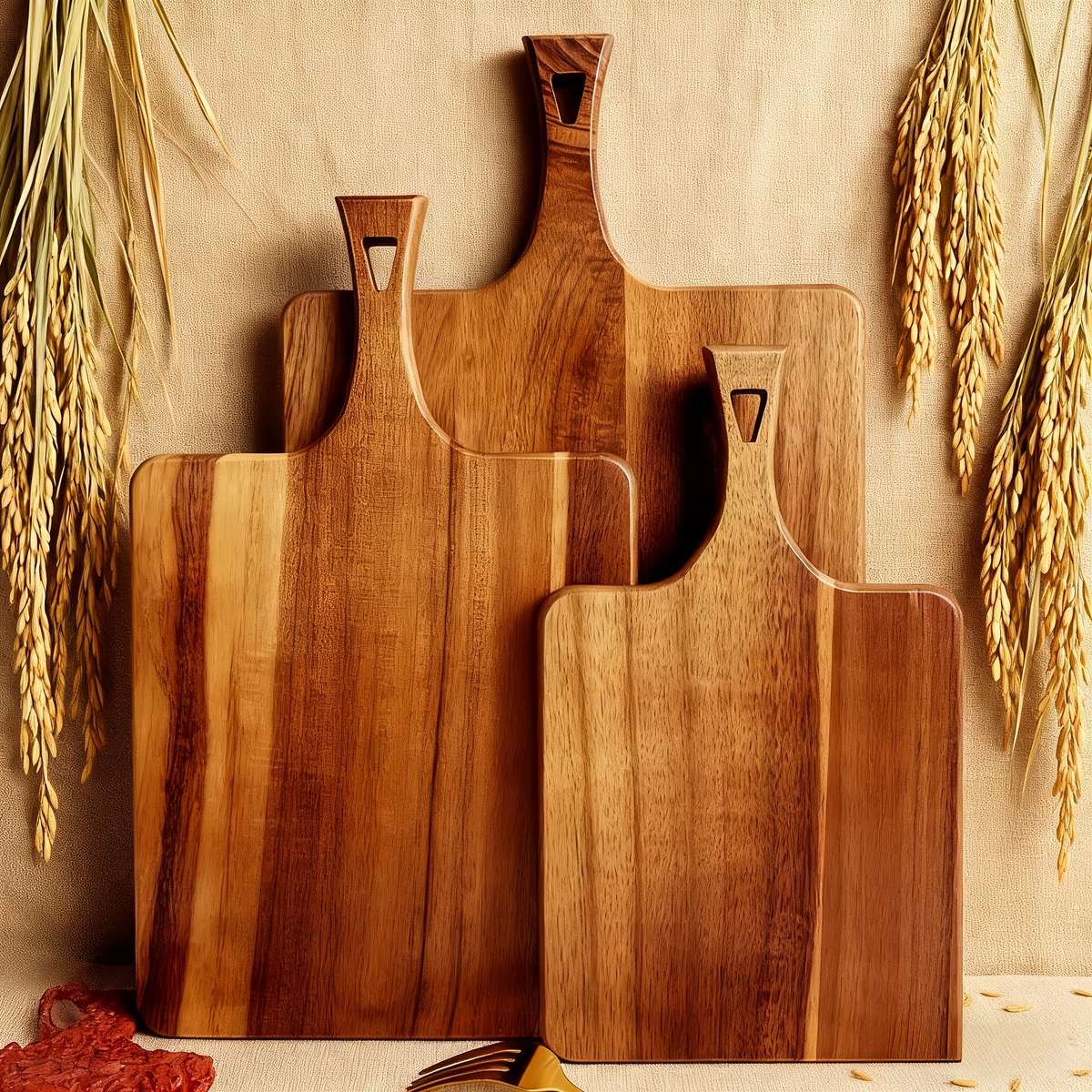 Cutting Board Color Brown Model3Pcs Set
