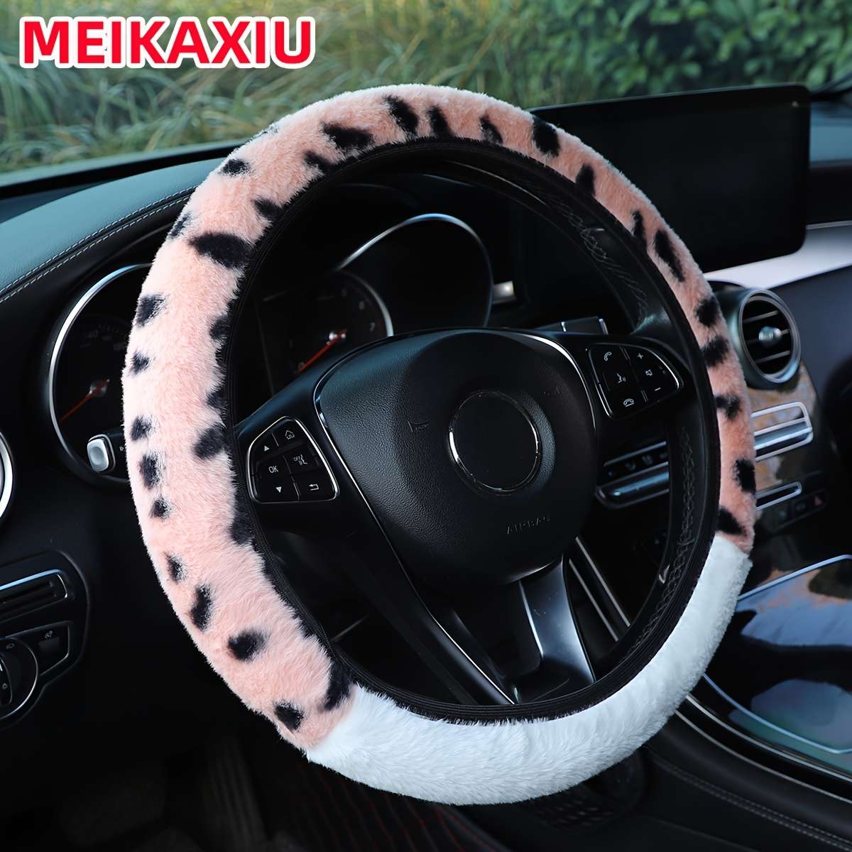 Car Steering Wheel Cover Gray