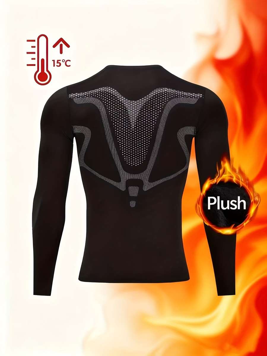 Thermal Underwear Color Black Sizexxl