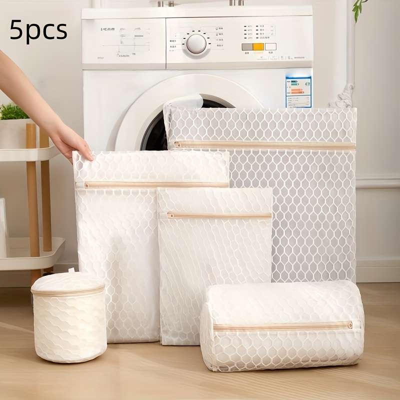 Laundry Bags Color Offwhite 5Piece Set