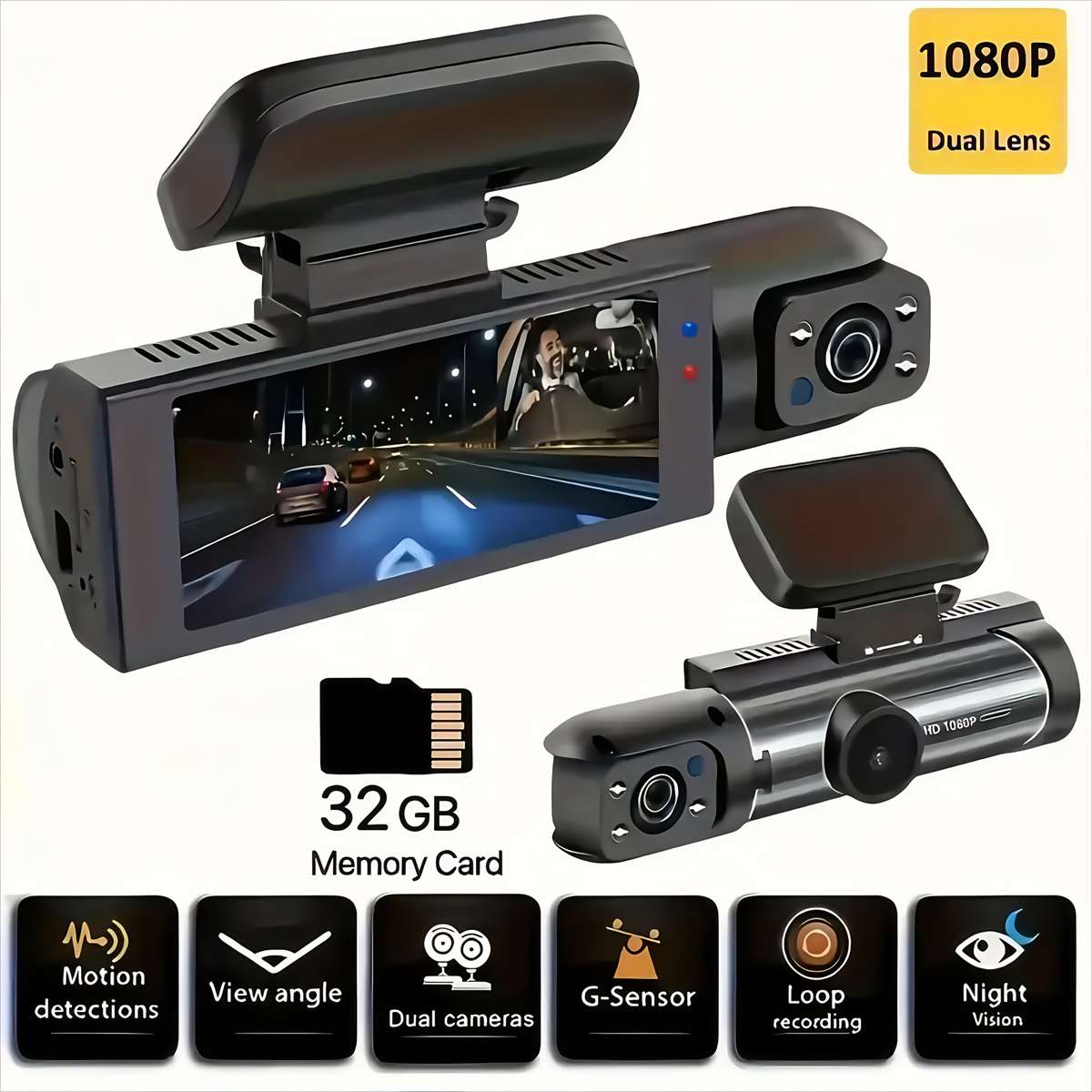 Dashcam Model Front Single Camera  Including 32G