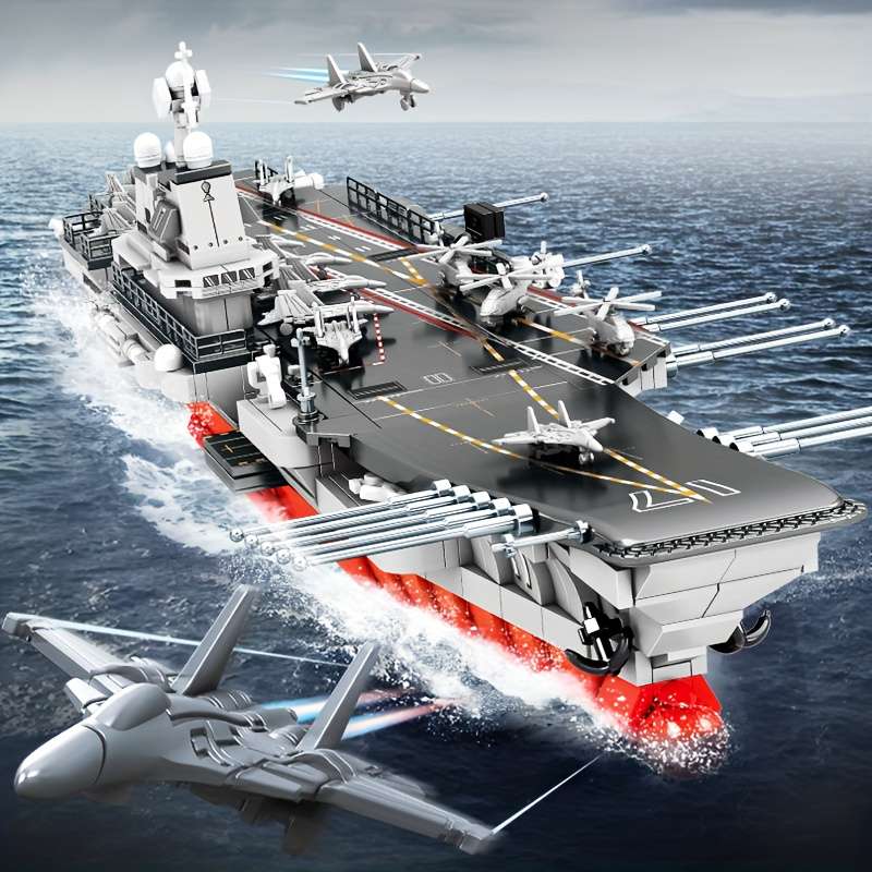 3D Jigsaw Puzzle Model Ship Style Shandong Ship 1 650 Building Block Assembly Model