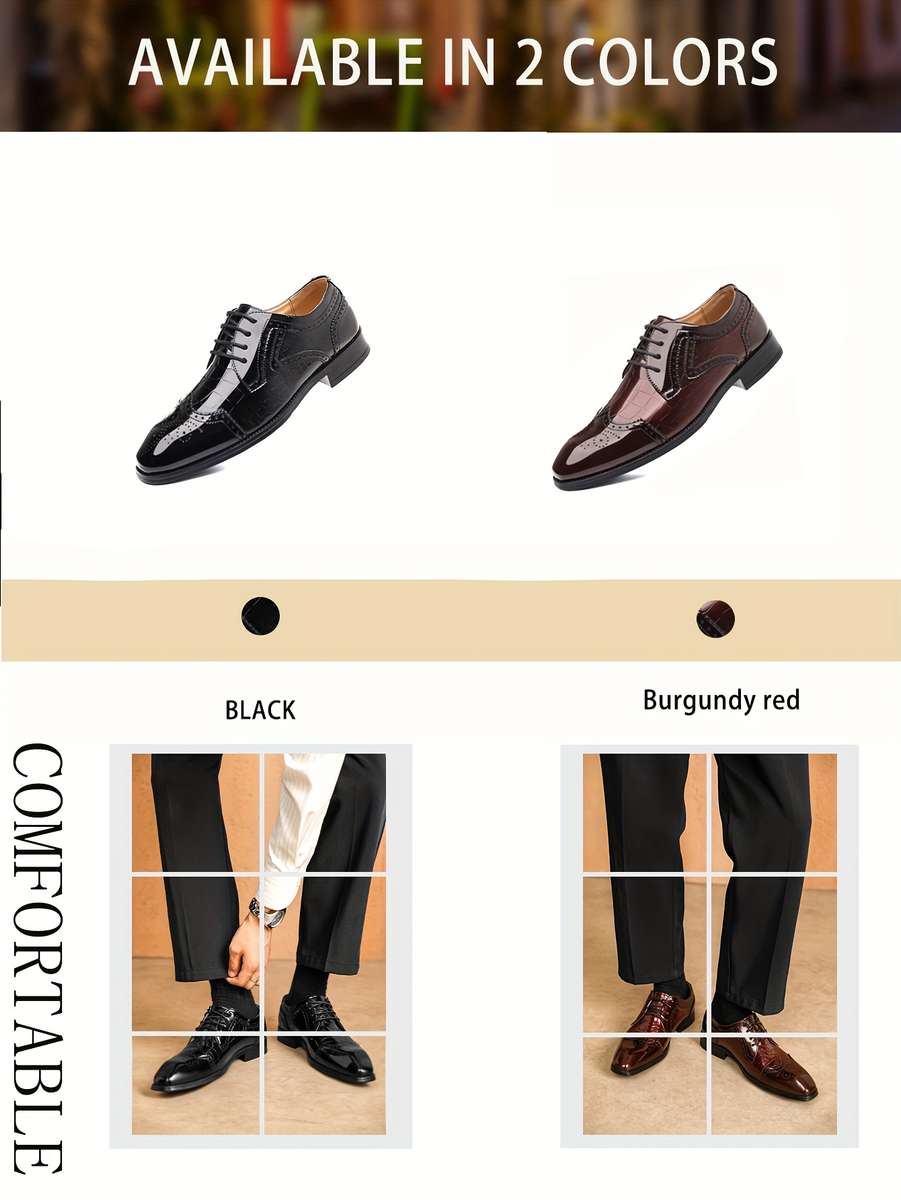 Mens Leather Shoes Color Black Sizeuk 10