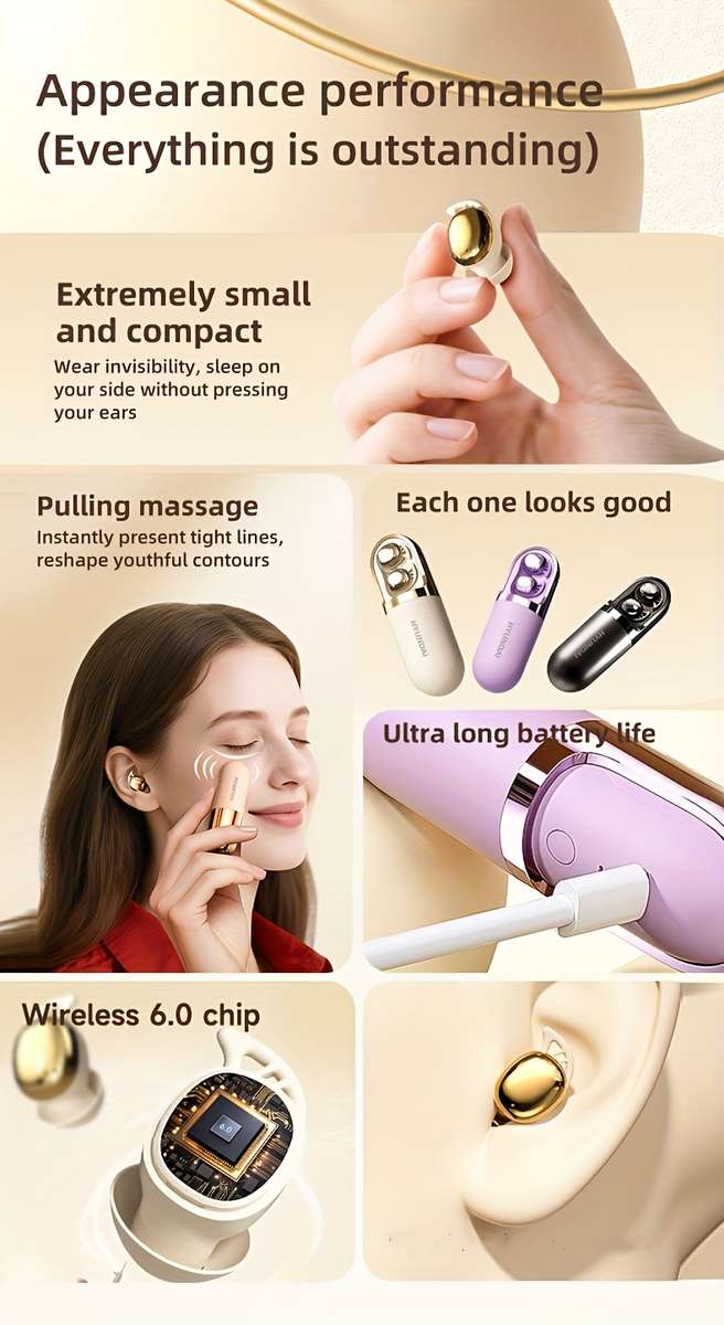 Rechargeable Wireless Earbuds Headphones Headset