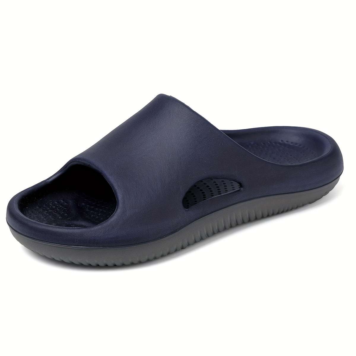 Men Slippers Summer Style Black Size Uk 7.5