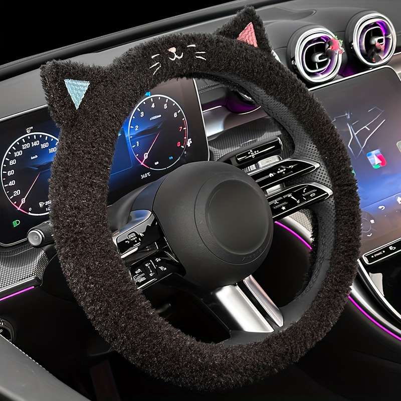 Car Steering Wheel Cover Blue Model Round