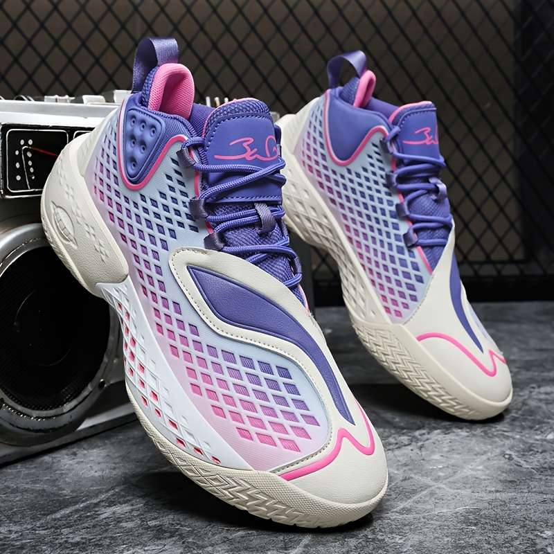 Sneakers White Purple Size Uk 7
