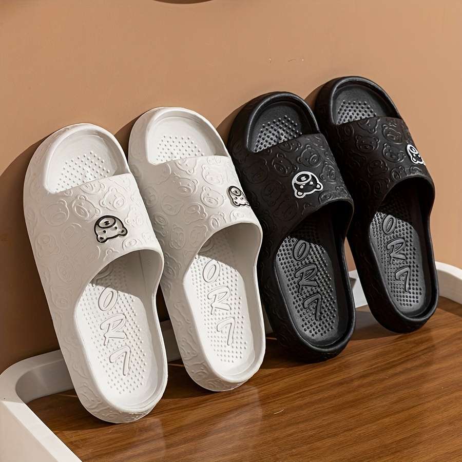Men Slippers Summer Style Black Size Uk 3.5 To 4