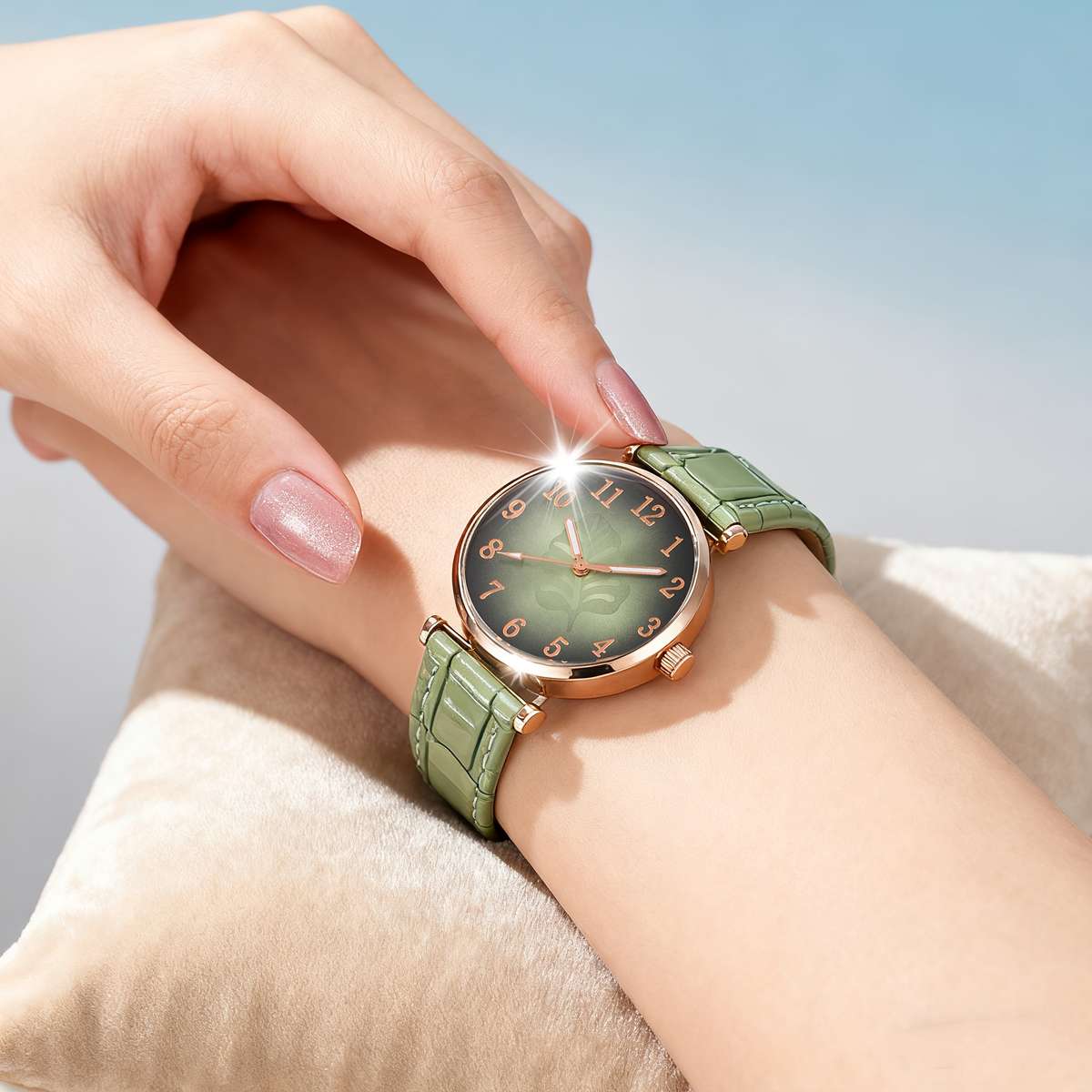 5Pcs Women Watch Quartz Able Women Exquisite Watches