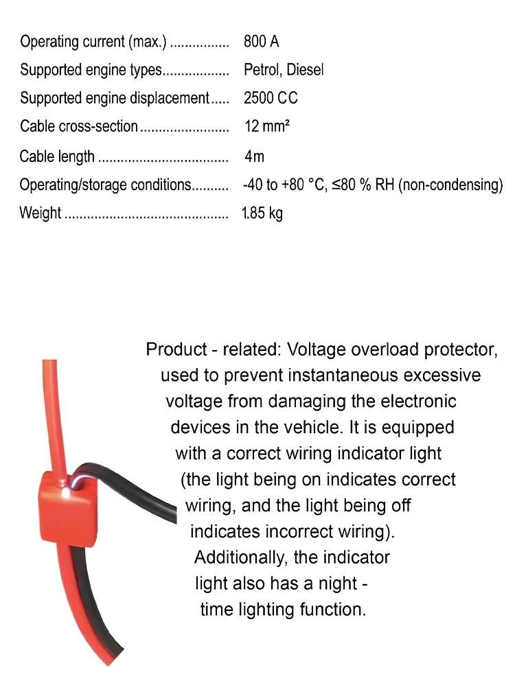 Car Accessories Items 5 Meter 1200A Battery Connector