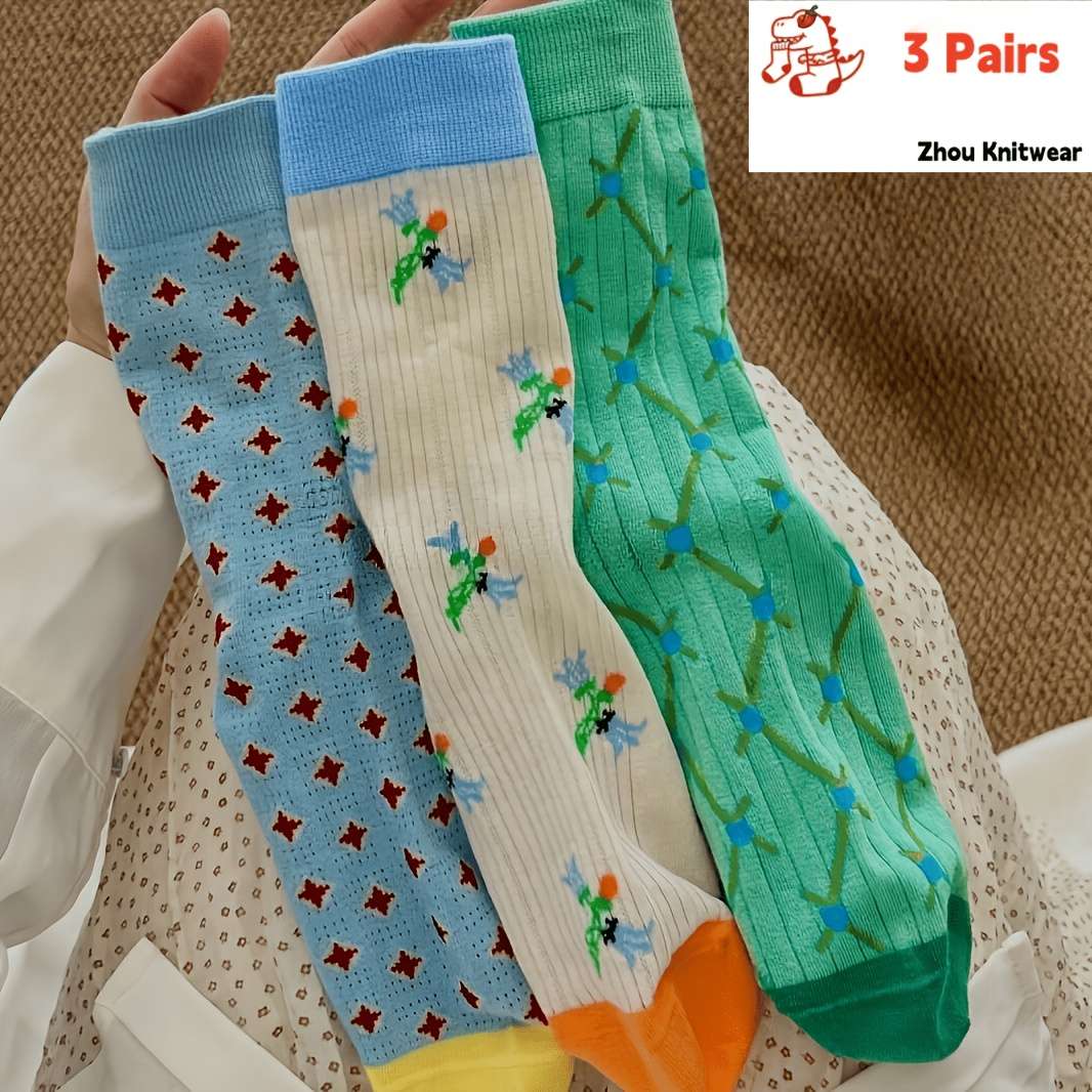 Women S Socks Color Mixed Color3 Pairs Size Onesize