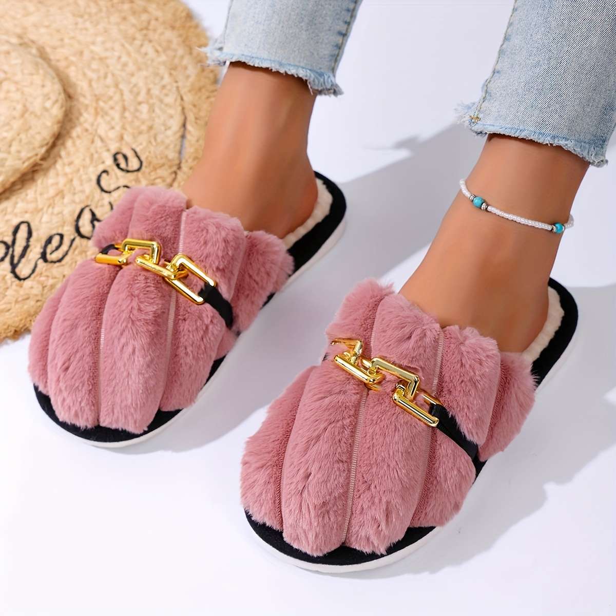 Cotton Slippers Color Tender Red Sizeuk 4.5-5