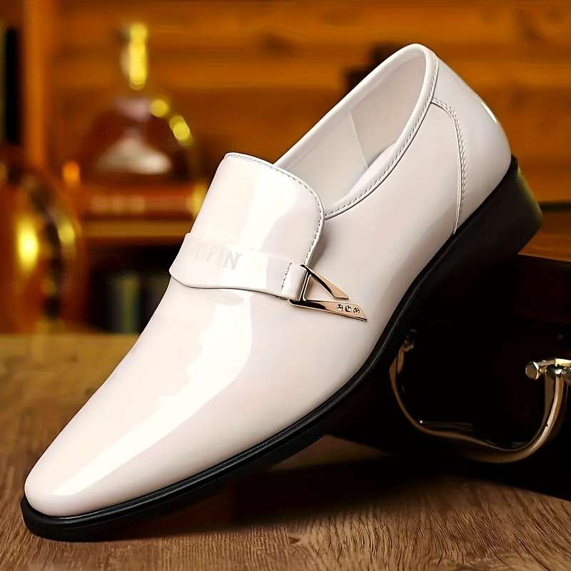 Mens Leather Shoes Color White Sizeuk 8