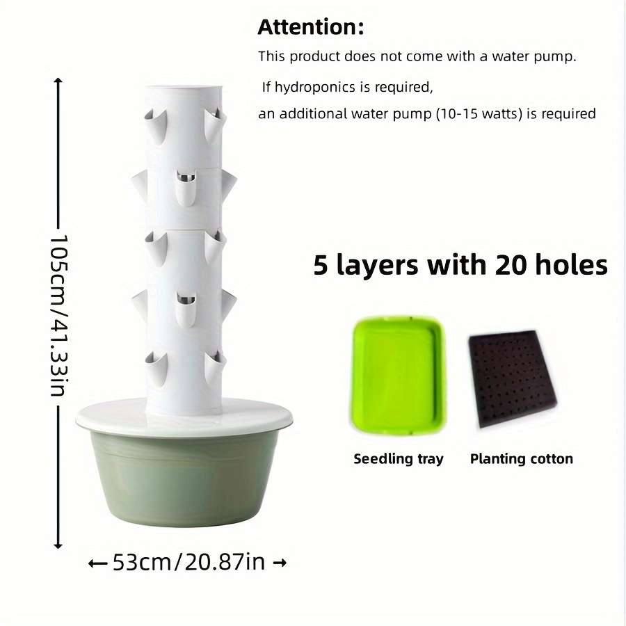 Flowerpot Style 5 Layers 20 Holes
