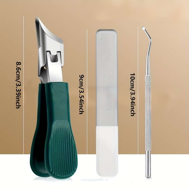 3pcs set Eagle Beak Beveled Nail Clippers Oblique Ingrown Toenails Clipper Beveled Nail Clipp