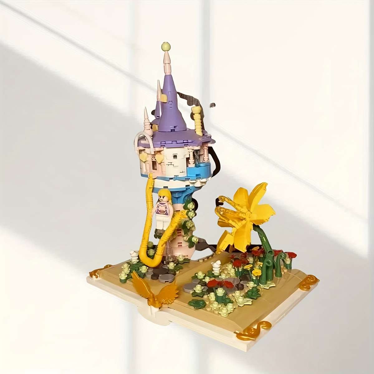 Building Toy Architectural Model Toy Set Color Flower Castle