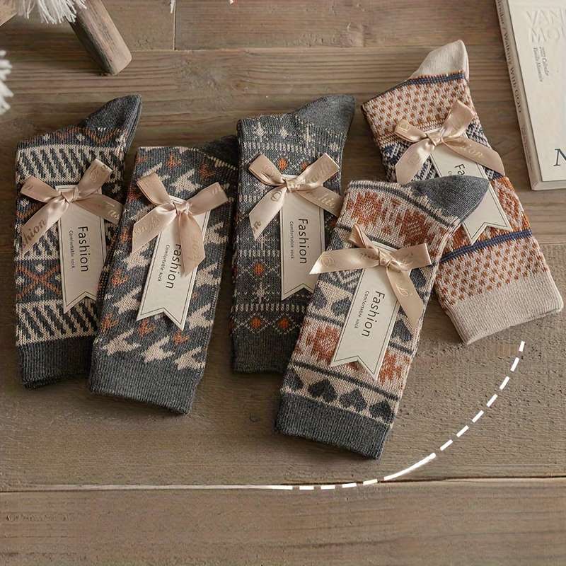 Women S Socks Color 5 Pairs Of Gray Size Onesize