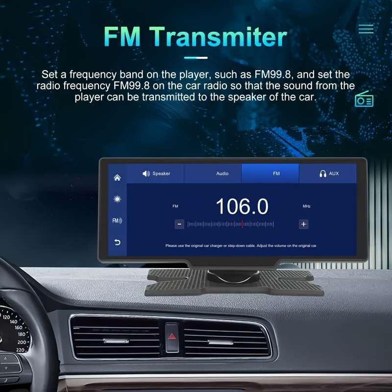 Exclusive Hd Wireless Carplay Dvr With Rear Camera Multifunctional Touch Screen