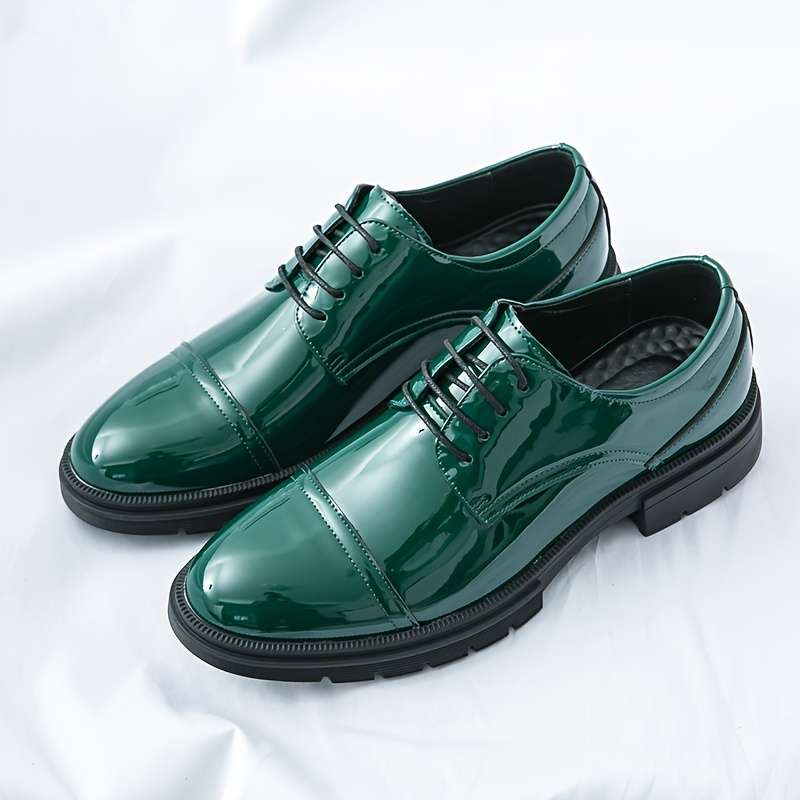 Mens Leather Shoes Color Green Sizeuk 10.5